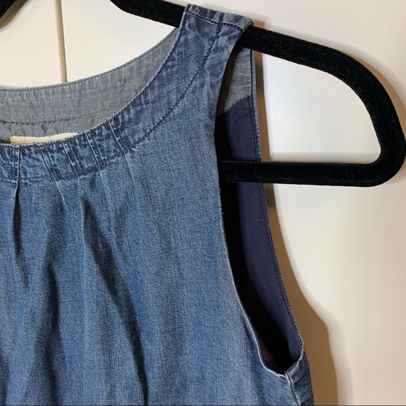 Women’s Fossil Double Pocket Denim Tank Dress - Picture 2 of 16
